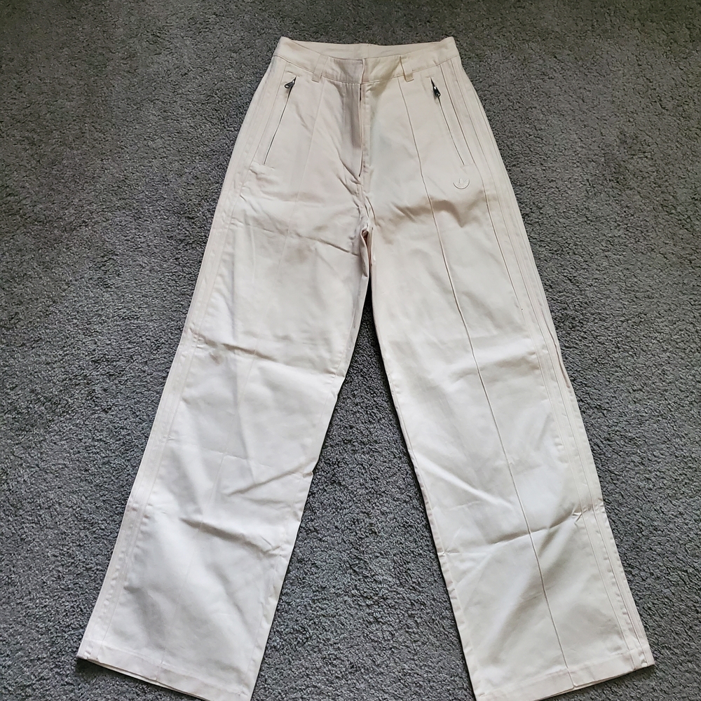 adidas Women's Cream Wide Leg Chinos